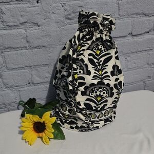 Vera Bradley Ditty Bag Fanfare Black White